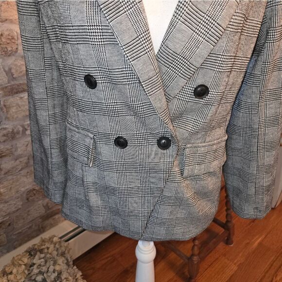No 11 Los Angeles  Women's White and Black Blazer Size XS - Picture 4 of 8